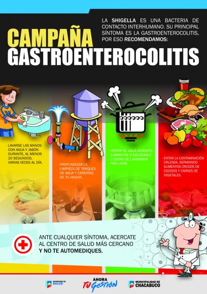 Gastroenterocolitis: Comenzó una campaña de prevención