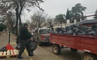En el día de ayer se entregaron más de mil bolsones de alimentos