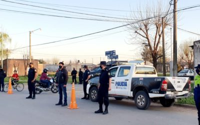Operativos policiales en el barrio Los Pioneros