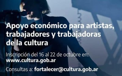 Apoyo económico para artistas y trabajadores de la cultura