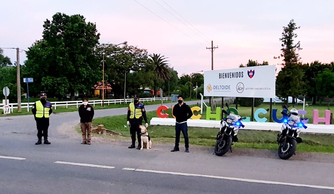 Seguridad: Operativos de Policía Vial con canes de Dirección Cinotecnia de La Plata