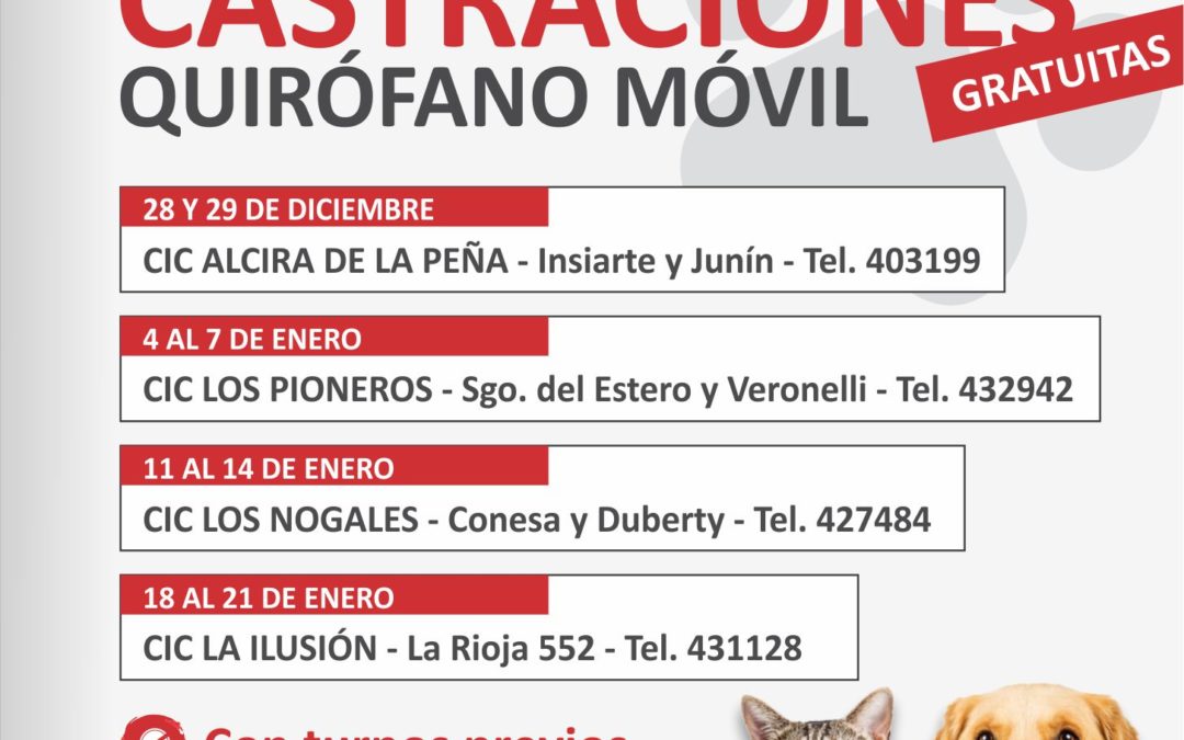CIC Alcira de la Peña: punto de partida de la primera unidad móvil de castraciones