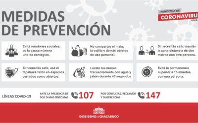 Coronavirus: El intendente anunció nuevas medidas para el partido de Chacabuco