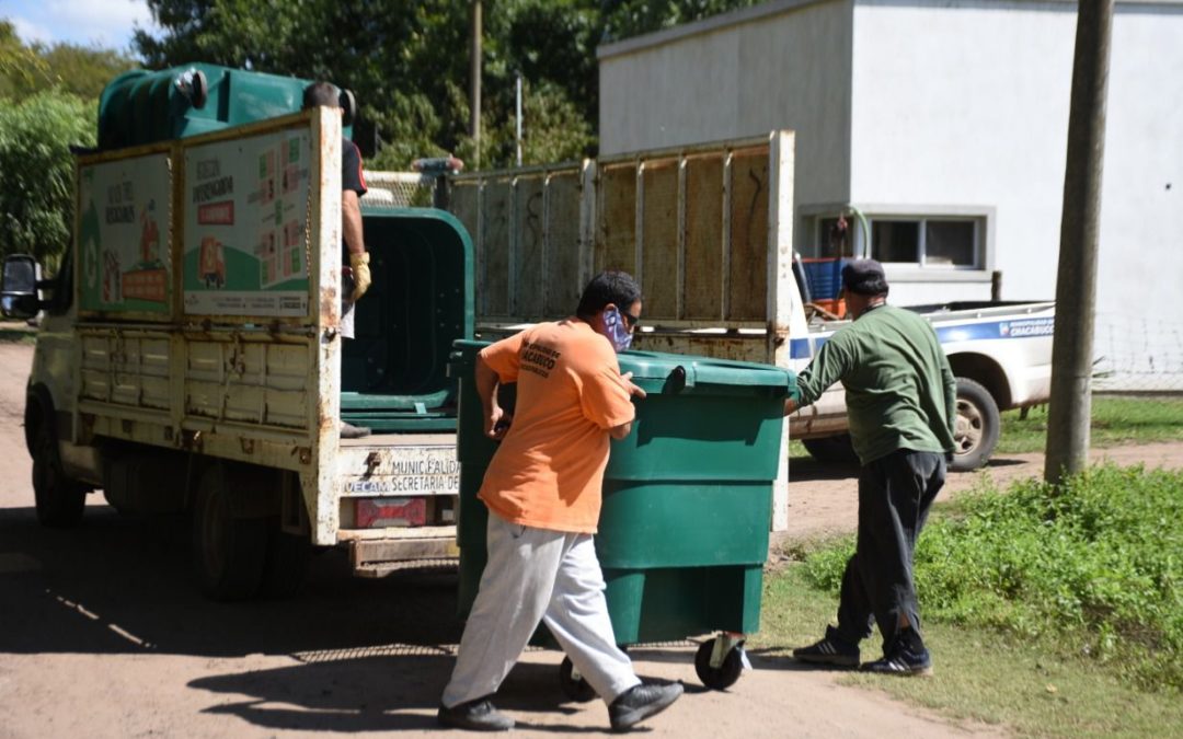 Cucha Cucha cuenta con contenedores de residuos domiciliarios