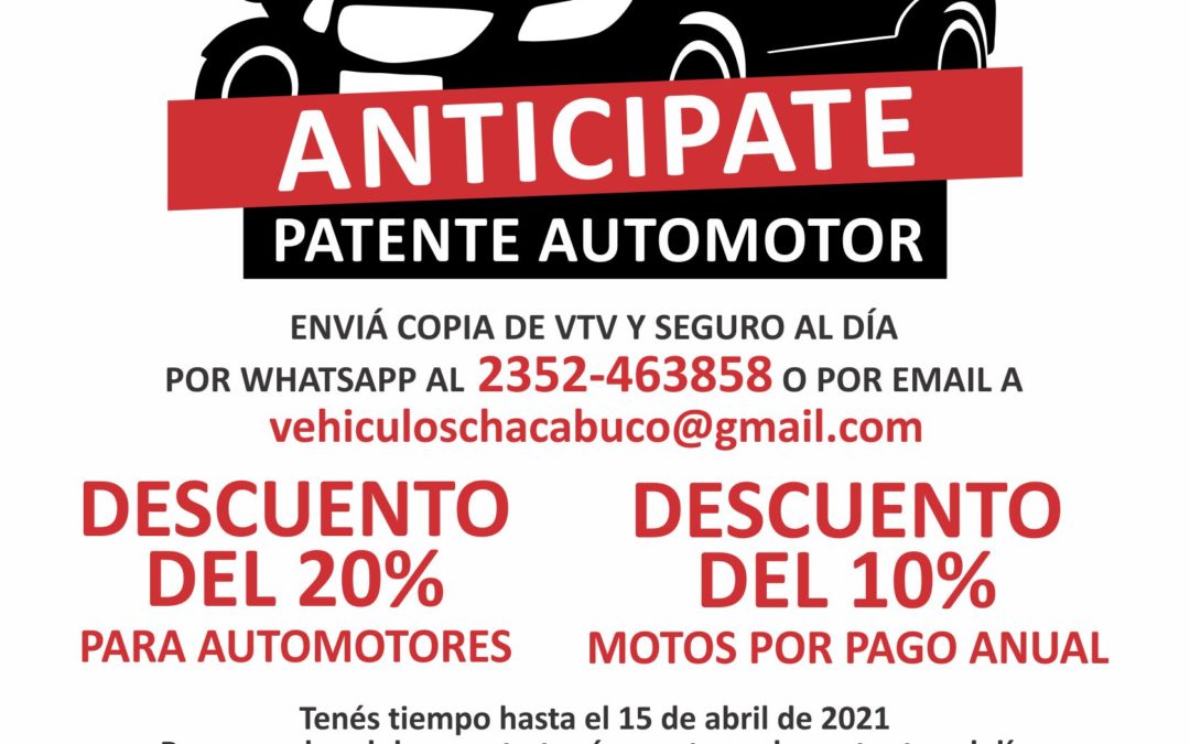 Anticipate patente automotor
