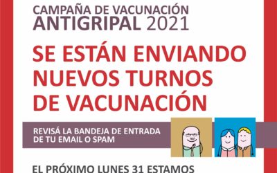 Vacunación antigripal: Envío de turnos a los correos electrónicos