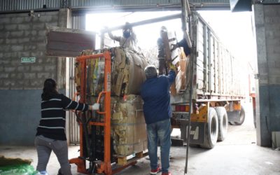 Planta de Reciclaje: se realizó una carga de 10.000 kilos de residuos