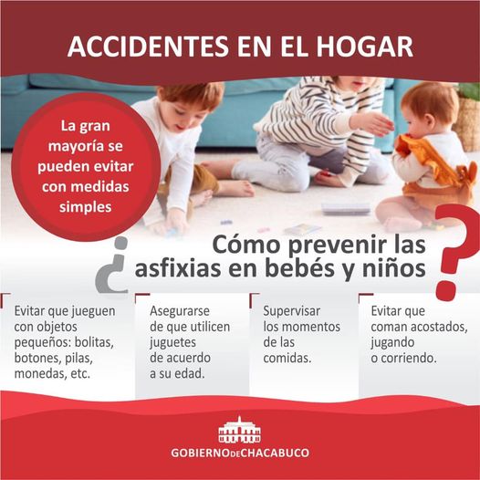Accidentes en el hogar: asfixia en niños menores de un año