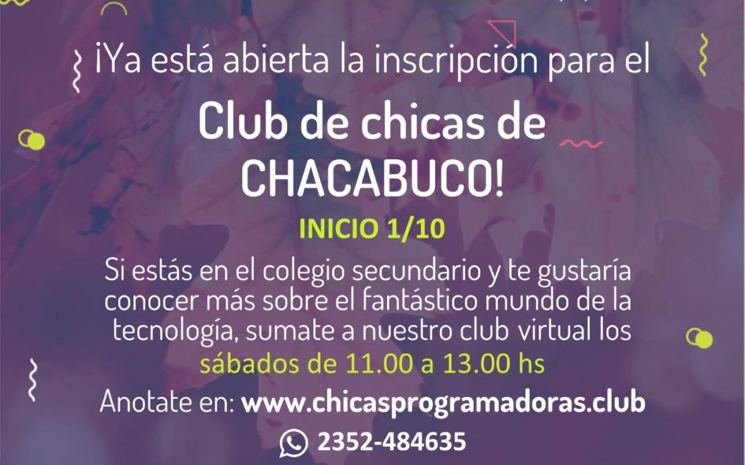 Club de Chicas Programadoras en Chacabuco