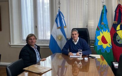 Golía mantuvo una reunión con el delegado de Rawson, Gustavo Millán