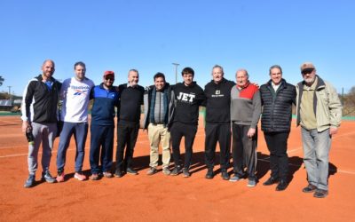 Golía recorrió el predio de Los Marinos de cara al Torneo Internacional de Tenis