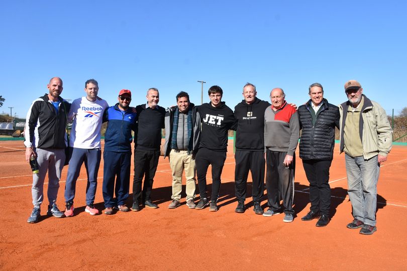 Golía recorrió el predio de Los Marinos de cara al Torneo Internacional de Tenis