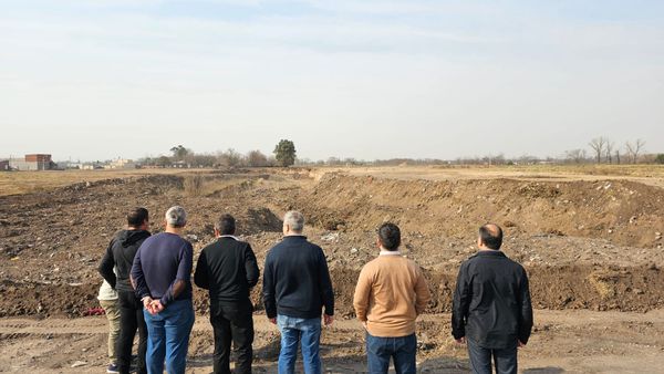 Golía recorrió la obra de rellenado y compactación de la cava de calle Coronel Suárez