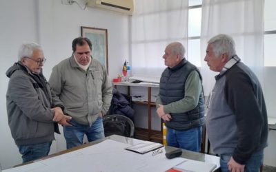 Reunión de trabajo sobre la obra de desagües del sector noroeste