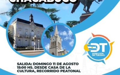 Este domingo habrá un Recorrido Peatonal Histórico y Cultural de Chacabuco