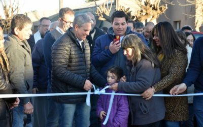 Golía inauguró una nueva cuadra de pavimento con fondos municipales y anunció más obras