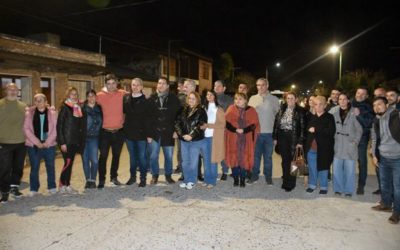 Golía inauguró luminarias LED en tres nuevas cuadras