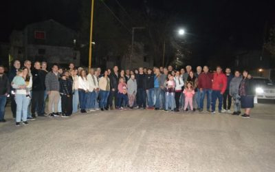 Golía inauguró luminarias LED en el barrio Parque Chacabuco