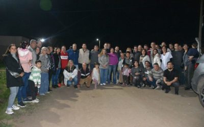 *Golía inauguró una nueva cuadra de luminaria en calle Casale*