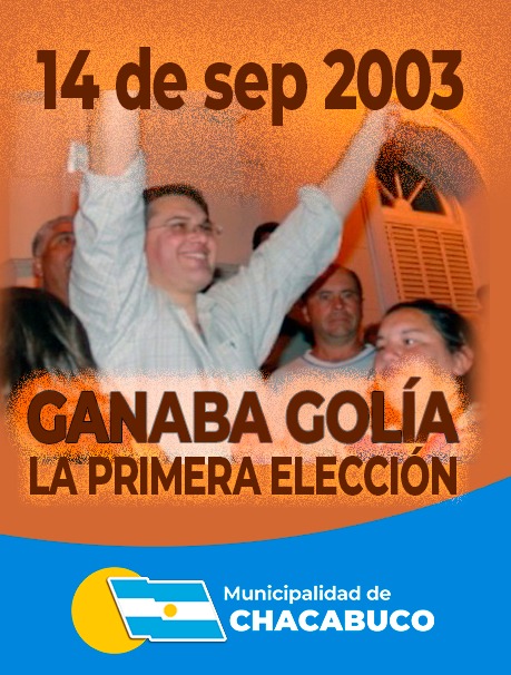 Hace 21 años a esta hora en 2003 se consagra ganador de su primera elección como Intendente Municipal en Chacabuco