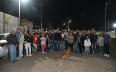 Continúan las obras: Golía inauguró más luminarias en calle San Luis