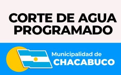 Corte de agua programado para este sábado 28