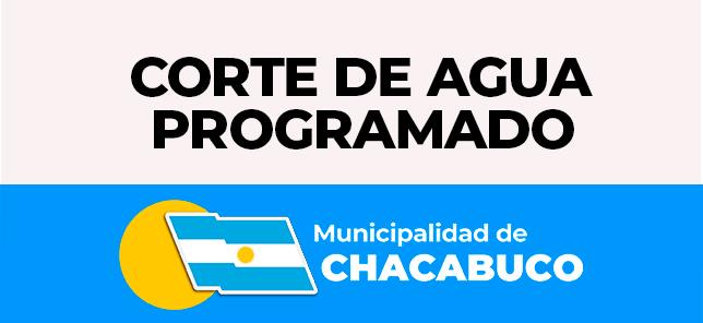 Corte de agua programado para este sábado 28