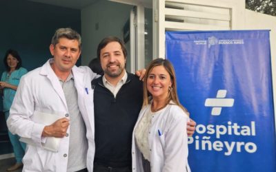 Autoridades de salud junto al Ministro bonaerense, Nicolás Kreplak