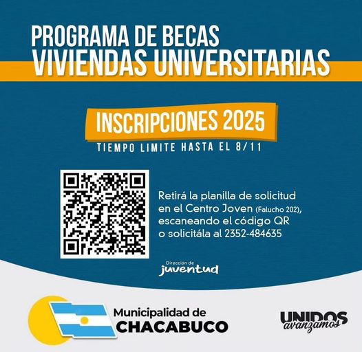 Abierta la inscripción para las viviendas universitarias en Buenos Aires, La Plata, Junín y Chivilcoy