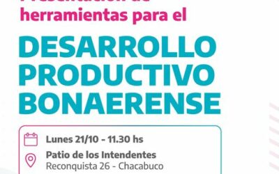 Inscripción abierta al Programa “Herramientas para el Desarrollo Productivo bonaerense”