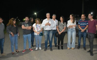 Golía inauguró luces LED en tres nuevas cuadras de calle San Isidro Labrador