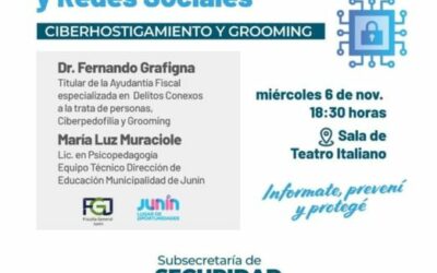 Capacitación sobre sobre uso responsable de tecnologías y redes sociales en el Teatro Italiano