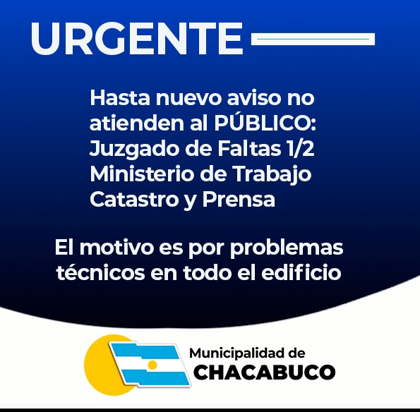 Juzgado de Faltas, Catastro, Prensa Municipal y Trabajo continúan sin atención al público