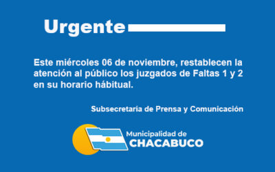 Este miércoles vuelve la atención del Juzgado de Faltas