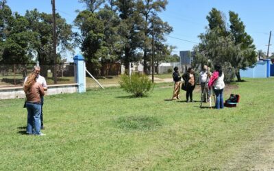 Trabajos de nivelación y medición de suelo para el proyecto de la Casa de la Provincia