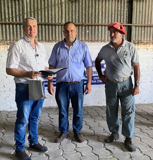 Golía presente en el festejo de los 10 años de la empresa local Hacendados de Chacabuco.