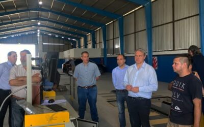 Golía visitó la planta de Revisión Técnica Operatoria del transporte Automotor que inaugura en enero