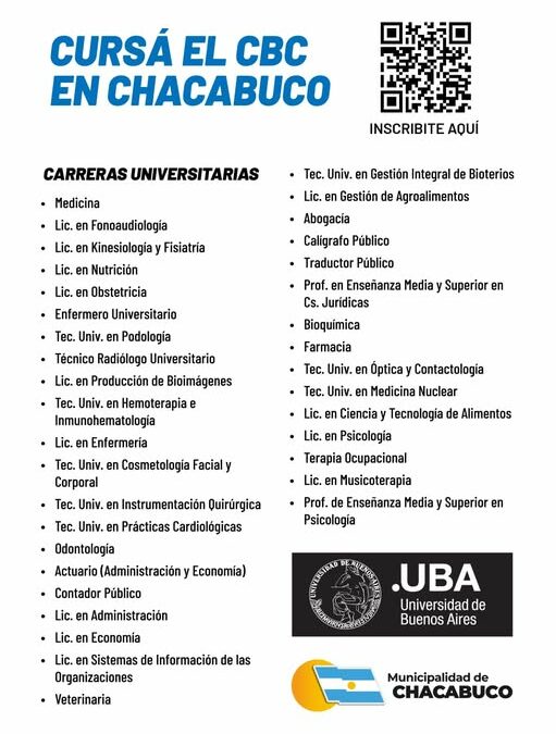 Grandes noticias para Chacabuco