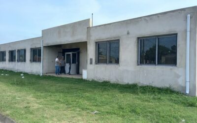 Inicio de obra de la Escuela de Educación Artística en el Barrio Alcira de la Peña