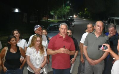 Golía inauguró nuevas cuadras de luminarias LED en Av. Garay