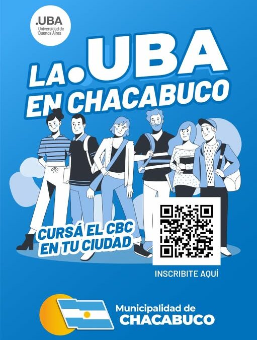 Abierta la inscripción para el CBC de la UBA que se dictará en el Centro Universitario de Chacabuco