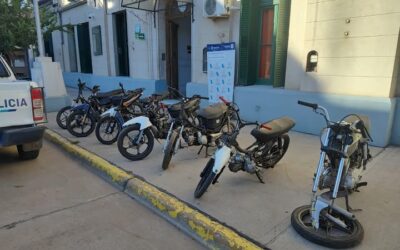 Tras 11 allanamientos, fueron secuestradas 9 motos y se clausuró un taller mecánico