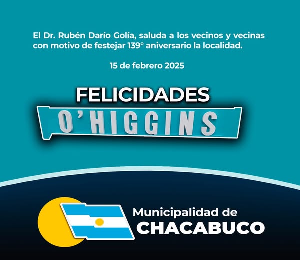 Felicidades O´Higgins