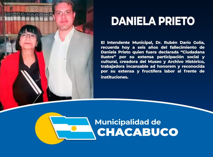 Daniela Prieto, en el recuerdo de todos los chacabuquenses a 6 años de su fallecimiento