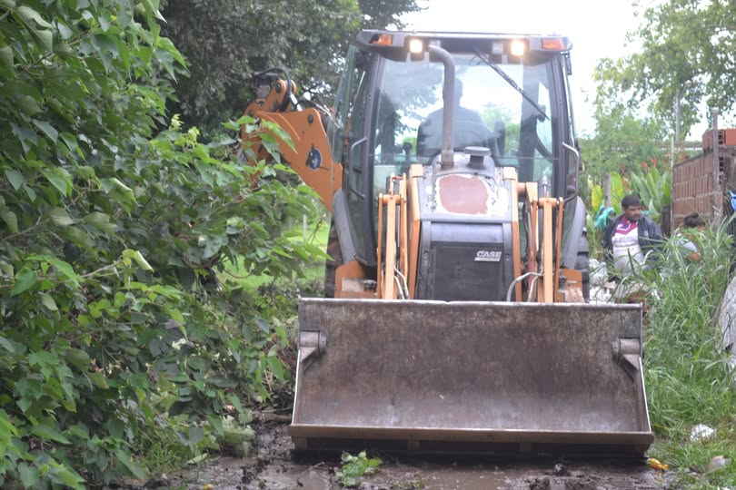 El Municipio está presente trabajando intensamente en lugares afectados