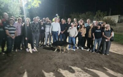 Golía inauguró luminarias LED en el Barrio Ubaldo Martínez
