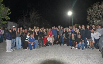 Más luminarias: Golía inauguró dos nuevas cuadras de iluminación LED