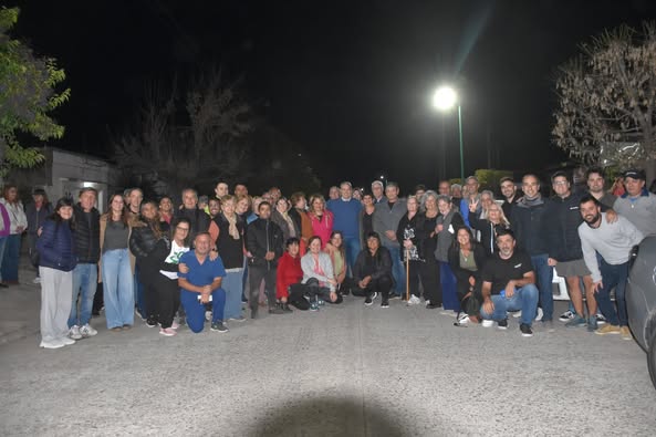 Más luminarias: Golía inauguró dos nuevas cuadras de iluminación LED