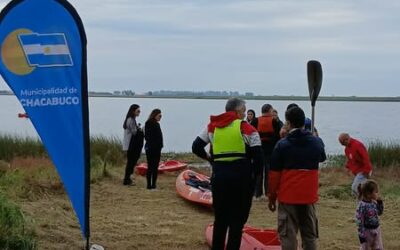 Primer encuentro de canotaje en la Laguna de Rocha