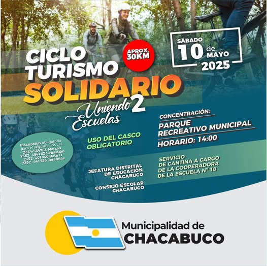 10 de mayo Cicloturismo Solidario 2 en Chacabuco